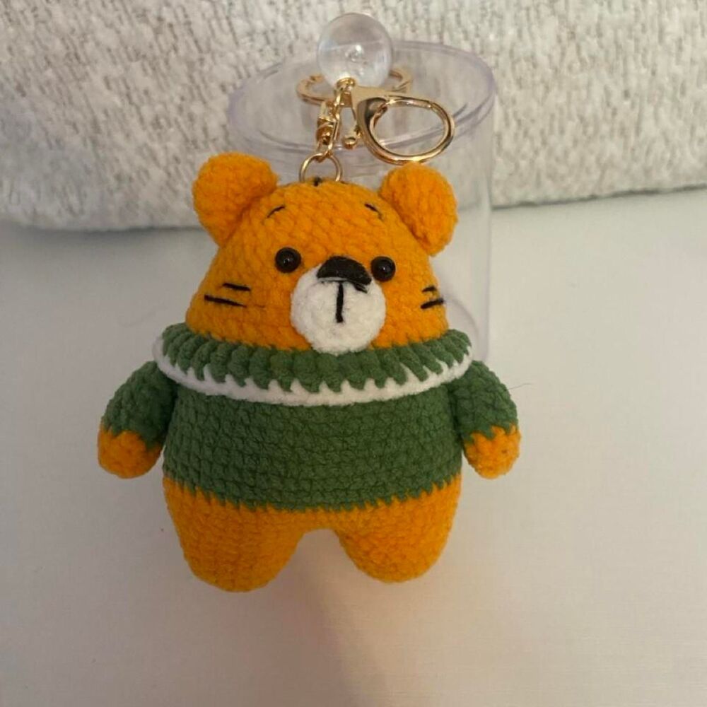 Handmade Crocheted Keychain Bear